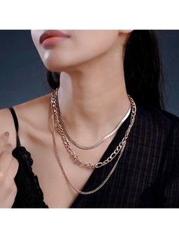 SWASHAA - Lennon Rose Gold Plated Layered Necklace