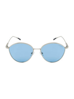 Opium Eyewear - Women Blue Oval Sunglasses with Polarised and UV Protected Lens - OP-10024-C01