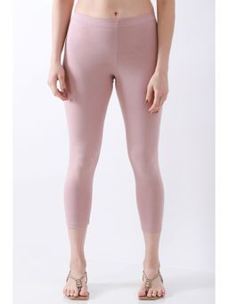 Biba - Women Pink Solid/Plain Cotton Lycra Leggings