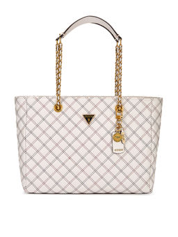 Guess - White Embroidered Handbag