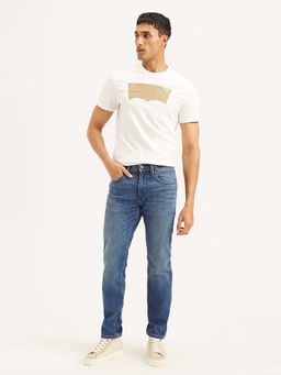 Levi's - Men 511 Blue Slim Fit Mid Rise Jeans