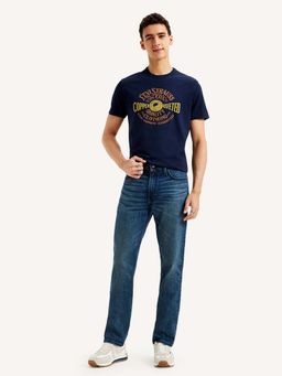 Levi's - Men 511 Dark Blue Slim Fit Mid Rise Jeans