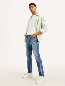 Levi's - Men 511 Light Blue Slim Fit Mid Rise Jeans
