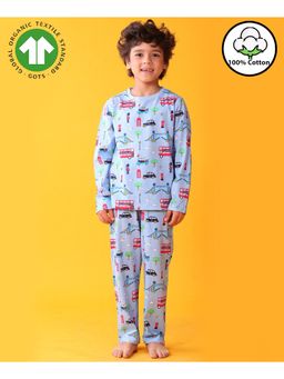 ANTHRILO - Sky Blue London Paris T-Shirt with Pajama