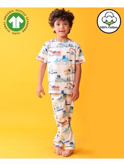 ANTHRILO - White Digger T-Shirt with Pajama