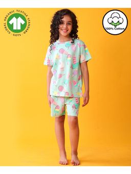 ANTHRILO - Ice-cream Girls Sleepwear T-Shirt with Shorts