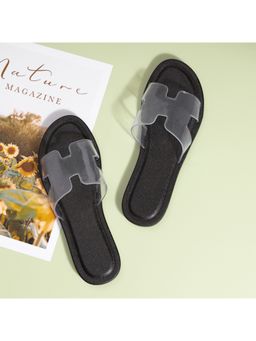 Drunken - Women Fashion Non Slip Outdoor Black Sliders