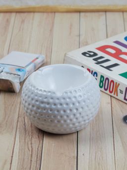 Kookee - White Groovy Retro Ceramic Ashtray Funky & Colorful Smoking Accessory