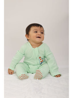 Bontots - Organic Cotton - Lighthouse Print Soft & Rash-Free Baby Sleepsuit