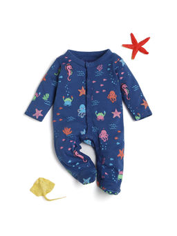 Bontots - Organic Cotton Ocean Adventure Soft & Rash-Free Baby Sleepsuit