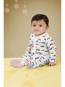 Bontots - Organic Cotton Little Racer Soft & Rash-Free Baby Sleepsuit