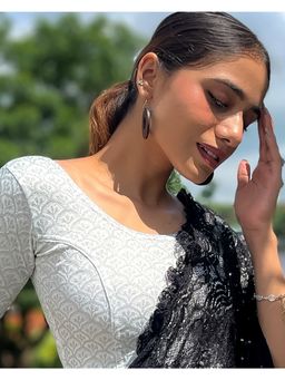 BINDIGASM'S ADVI - Laxmi Zari Brocade Banarasi Stretchable Slip On Blouse