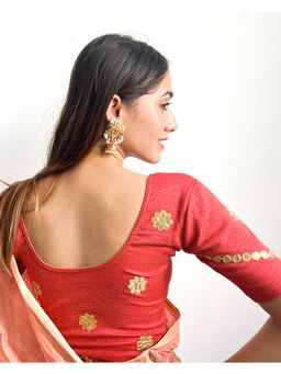 BINDIGASM'S ADVI - Nutan Gota Patti Embroidery Stretchable Slip On Blouse