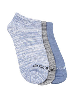 Columbia - Women Multicolor Super Soft Polytam Basic No Show Socks Pack Of 3