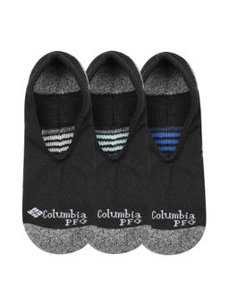 Columbia - Men Black Pfg Accent Stripe Eclipse Liner Socks Pack Of 3
