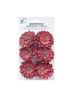 Little Birdie - Handmade Flowers- Nancy Love and Roses 6 Pieces