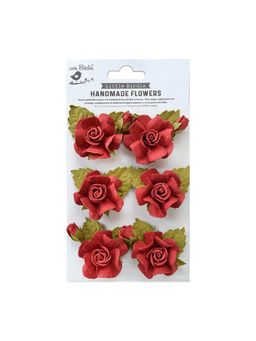 Little Birdie - Artificial Flowers Handmade for Craft Tania Love and Roses 6 Pieces