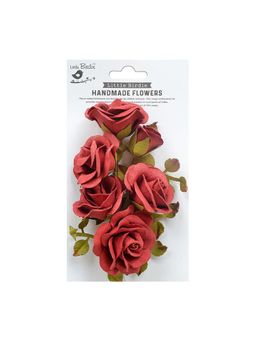 Little Birdie - Handmade Flowers- Marva Love and Roses 4 Pieces