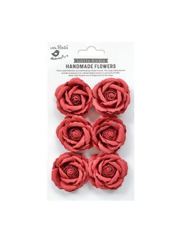 Little Birdie - Handmade Flowers- Ellis Love and Roses 6 Pieces