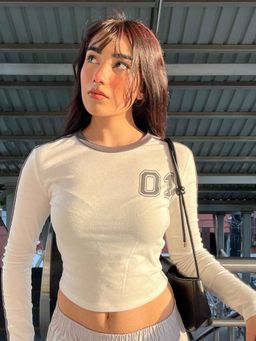 Outzidr - Printed Long Sleeve Street Wear T-Shirt