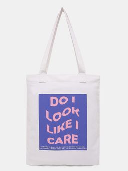 VERO MODA - Women Printed Blue Tote Bag