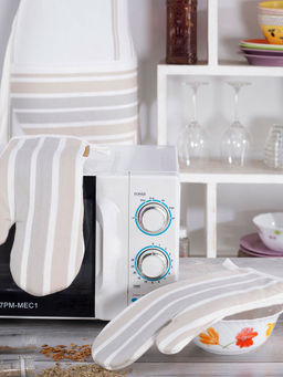 Maspar - Clem Beige Woven Oven Mitt (Set of 2)