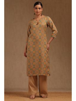 Soch - Women Orange Printed Kurta