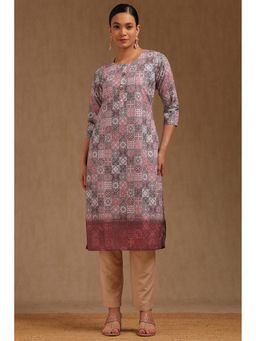 Soch - Women Pink Ombre Printed Kurta