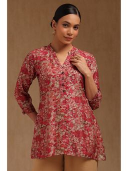 Soch - Women Pink Floral Printed Tunic