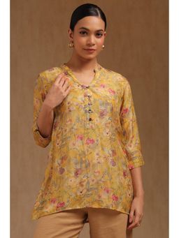 Soch - Women Yellow Floral Printed Tunic