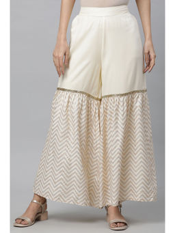 Aurelia - Off White Single Tier Liva Sharara