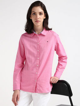 Tommy Hilfiger - Womens Pink Color Shirt