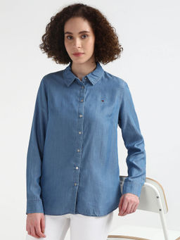 Tommy Hilfiger - Womens Blue Color Shirt