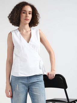 Tommy Hilfiger - Womens White Color Top