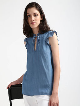 Tommy Hilfiger - Womens Blue Color Top