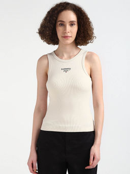 Tommy Hilfiger - Womens Beige Color Tank