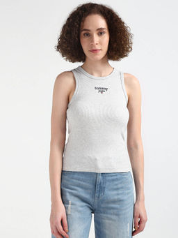 Tommy Hilfiger - Womens Grey Color Tank