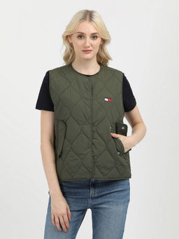 Tommy Hilfiger - Womens Green Color Jacket