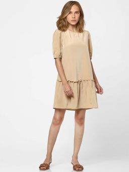ONLY - Women Solid Beige Dress