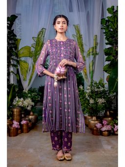 Baise Gaba - Kalpana Purple Kurta with Pant (Set of 2)