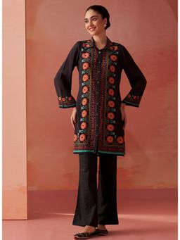 Lakshita - Women Black Viscose Printed Tunic