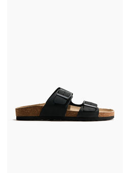 H&M - Men Black Leather sandals