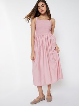 max - Women Pink Solid/Plain Sleeveless Dress