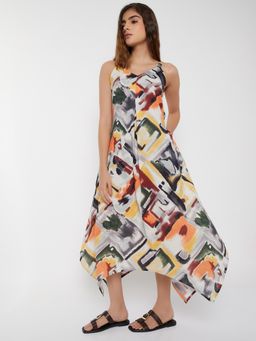 max - Women Multi-Color Printed Sleeveless Dress