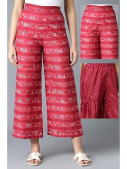 Aurelia - Women's Printed Palazzos and Sharara (Set of 2)