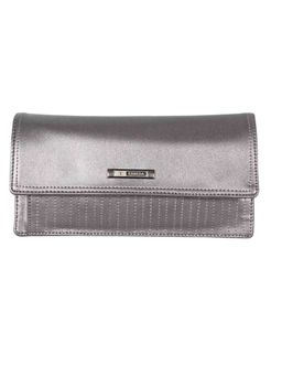ESBEDA - Grey Small Size Solid Flapover Wallet