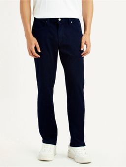 Levi's - Navy Blue Cotton Button Fly Jeans