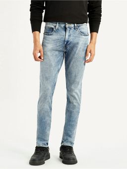 Levi's - Blue Cotton Blend Button Fly Jeans