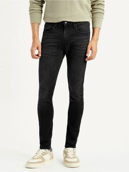 Levi's - Black Cotton Blend Button Fly Jeans