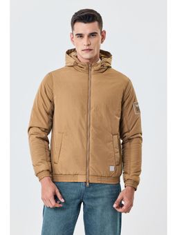 Snitch - Tan Nylon Zipper Jacket